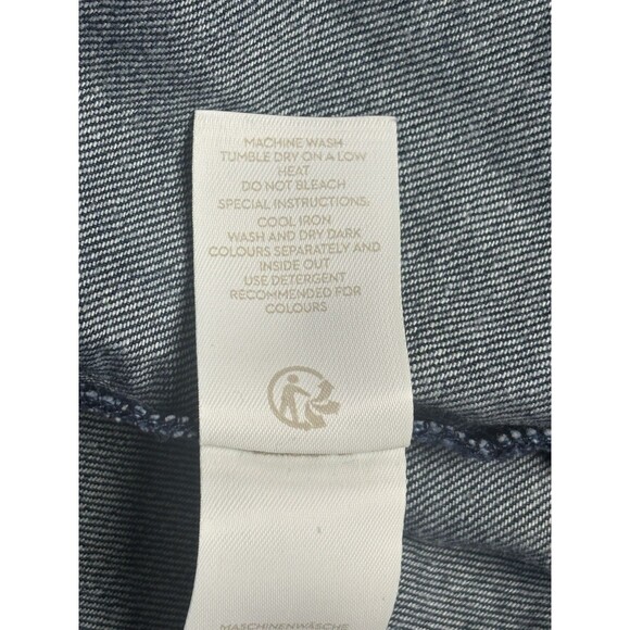 Boden Dark Wash Midi Denim Skirt Women's Size 16 US 20 UK Pockets Blue Jean - Picture 5 of 5